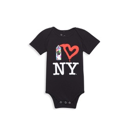 Babys Spray Paint Heart NY Bodysuit