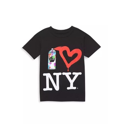 Little Kids & Kids Spray Paint NY T-Shirt