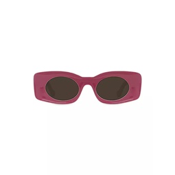 Paulas Ibiza 49MM Rectangular Sunglasses
