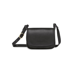 Small Le Foulonne Leather Saddle Bag