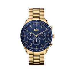 Boston Gold Plated Chronograph Bracelet Watch