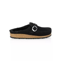 Buckley Shearling-Lined Suede Clogs
