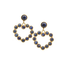 Love 22K Gold-Plated & Lapis Lazuli Drop Earrings
