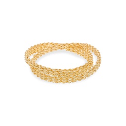 Chains 22K Goldplated Wraparound Bracelet