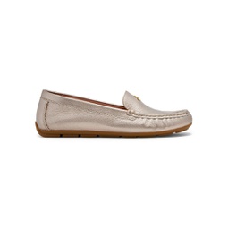 Marley Metallic Leather Driver Loafers