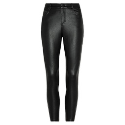 Mid-Rise Faux Leather Skinny Pants