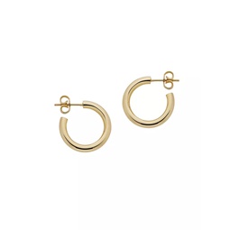 Stratus Taboo Medium 9K Gold-Plated Hoop Earrings