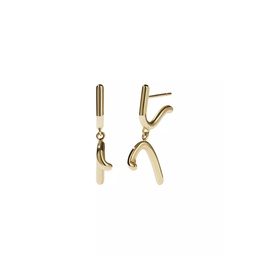 Paradis Sculpture 9K Gold-Plated Drop Earrings