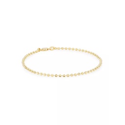 14K Gold Bead Chain Bracelet