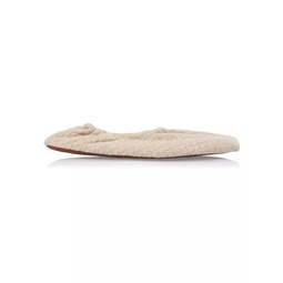 Knit Square-Toe Ballet Slippers