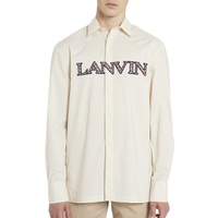 Embroidered Logo Relaxed-Fit Shirt