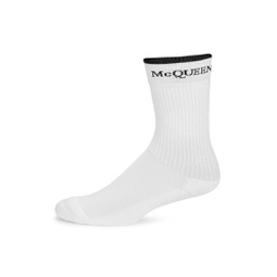 Reversible Logo Mid-Calf Socks
