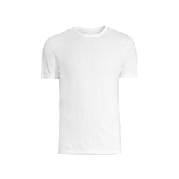 Stretch Linen Crewneck T-Shirt