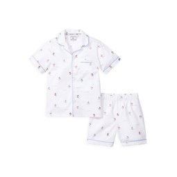 Babys, Little Girls & Girls 2-Piece Mo Bateau Classic Shirt & Shorts Set