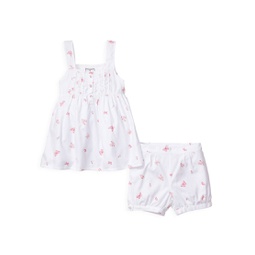 Babys, Little Girls & Girls 2-Piece Mo Butterflies Charlotte Shirt & Shorts Set