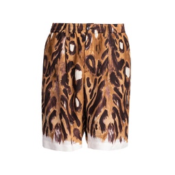 Leopard-Print Bermuda Shorts