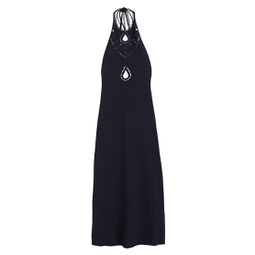 Eyelet-Embroidered Knit Maxi Dress
