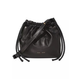 Drawstring Leather Pouch