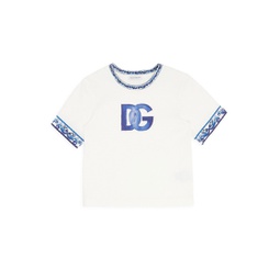 Little Girls & Girls Logo Tris Maiolica T-Shirt