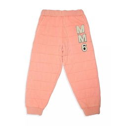 Quilted Logo Patch Jogger Pants