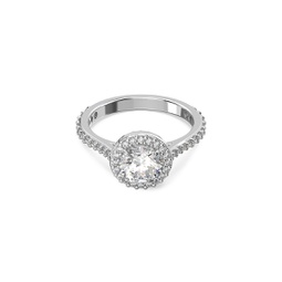 Constella Rhodium-Plated & Crystal Cocktail Ring