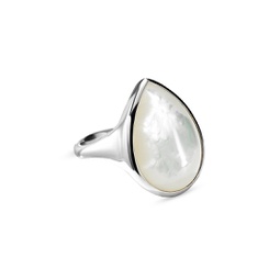 Ondine Sterling Silver & Mother-Of-Pearl Teardrop Ring