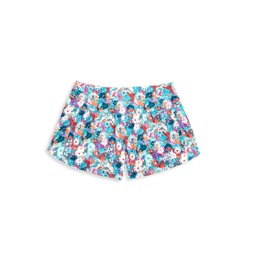 Little Girls & Girls Amphibious Floral Knit Shorts