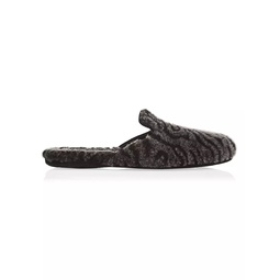 Montague Tiger Leather Slippers