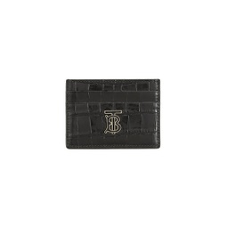 TB Croc-Embossed Leather Card Case