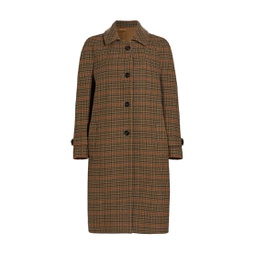 Alessandro Wool-Blend Check Coat