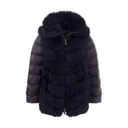 Cashmere Goat Puffer with Detachable Sleeves
