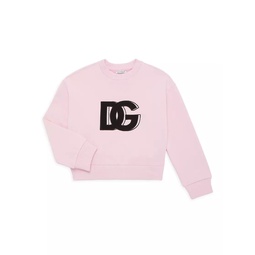 Little Girls & Girls D&G Crewneck Sweatshirt
