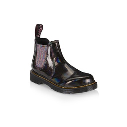 Girls 2976 Glitter Leather Boots