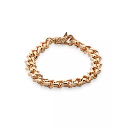 24K-Gold-Plated Sharp Link Bracelet