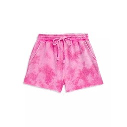Little Girls & Girls Cotton Candy Tie-Dye Shorts