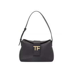 Mini TF Logo Leather Hobo Bag