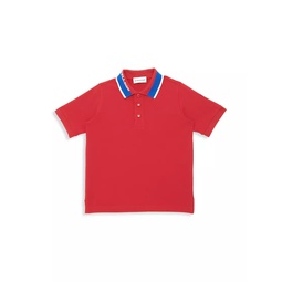 Little Kids & Kids Branded Collar Polo Shirt
