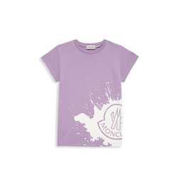 Little Girls & Girls Logo Paint Splatter T-Shirt