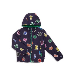 Little Kids & Kids Delbee Logo Print Hooded Jacket