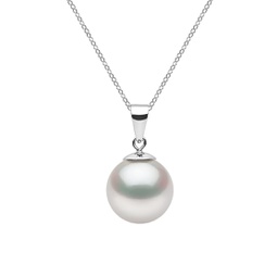 14K White Gold & 10-11MM White South Sea Pearl Pendant Necklace