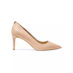 Alina 75MM Leather Pointed-Toe Pumps