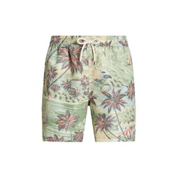 Tropical Mesh-Lined Swim Shorts