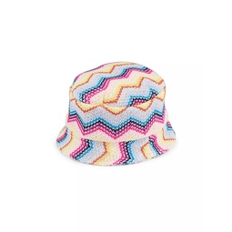 Little Kids Zigzag Cotton-Blend Bucket Hat