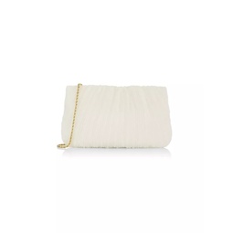 Brit Pleated Clutch-On-Chain