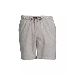 Stripe Cotton Seersucker Shorts
