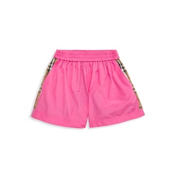 Little Girls & Girls Aimee Check Shorts