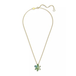 Gema Gold-Plated & Crystal Flower Pendant Necklace
