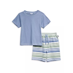 Little Boys 2-Piece T-Shirt & Sweat Shorts Set