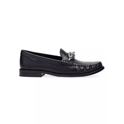 Jess Leather Chain Loafers