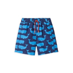 Little Boys & Boys Whale Swim Shorts